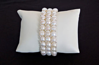 Cultured Pearl 3 Strand Bracelet