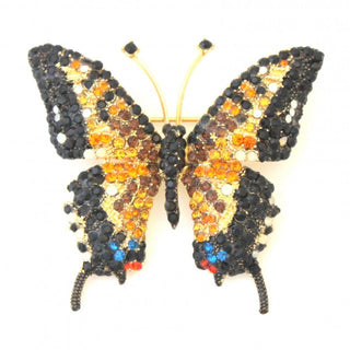 Crystal Waters Monarch Butterfly Pin