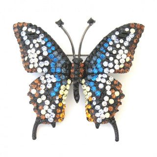 Crystal Waters Monarch Butterfly Pin
