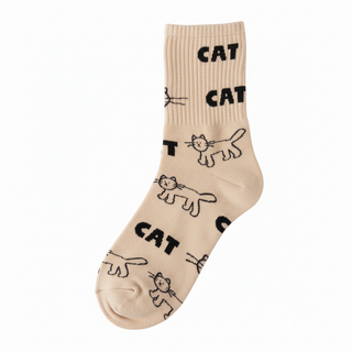LimLim Cat Love Crew Sock