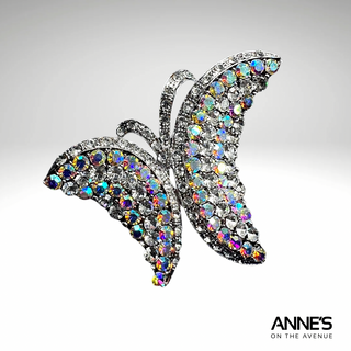 Solid Rhinestone abstract Butterfly