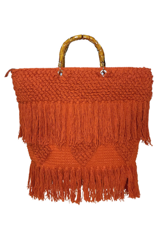 Macrame Fringe detailed Purse