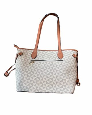 Crystale Triangle Print Handbag