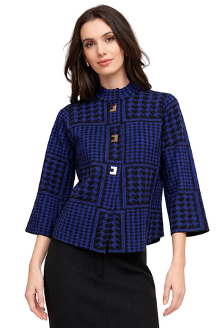 Alison Sheri Houndstooth Cardigan