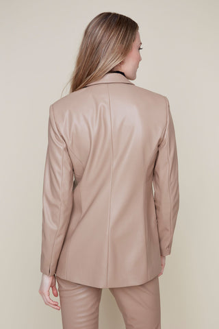 Renaur Faux Leather Blazer