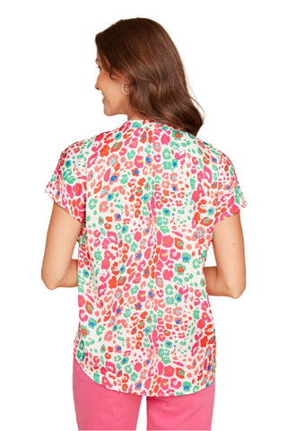 Renaur Notched Multi Print Top