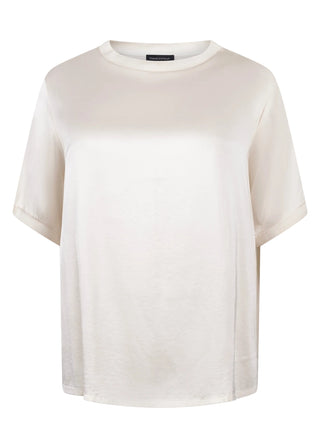 Tramontana Satin Short-Sleeve Top