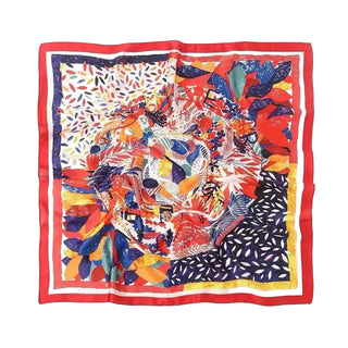 Luv & Co. Mulit Coloured Leaf Scarf