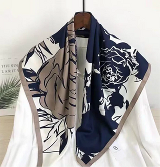 Luv & Co. Rose Square Scarf