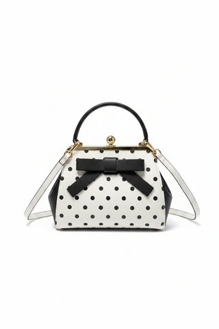 Crystale Polka Dot Bow Handbag