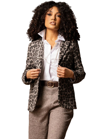 Eternelle Cheetah Print Blazer