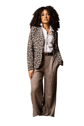 Eternelle Cheetah Print Blazer