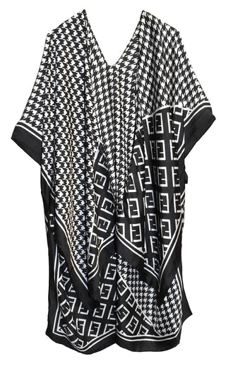 AquaLuxe Houndstooth Kimono