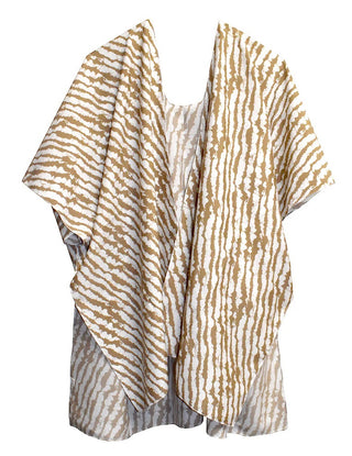 AquaLuxe Striped Kimono