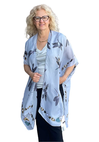 AquaLuxe Dragonflies Kimono