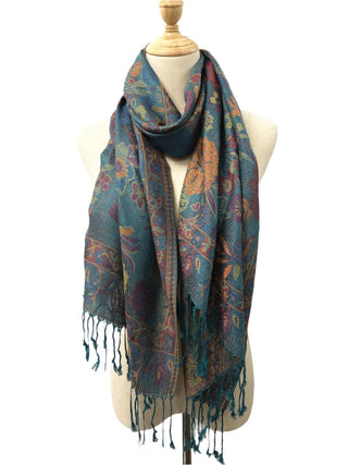 D&W Pashmina Floral Print Scarf