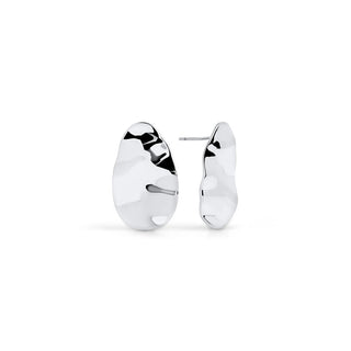 AquaLuxe Hammered Stud Earring