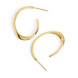 AquaLuxe Twisted Hoop Earrings