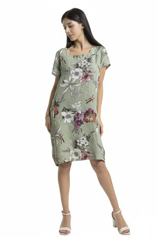 Linen Luv Short Balloon Day Dress