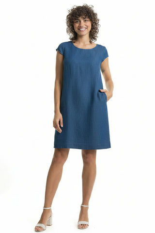 Linen Luv Cap sleeve Day Dress