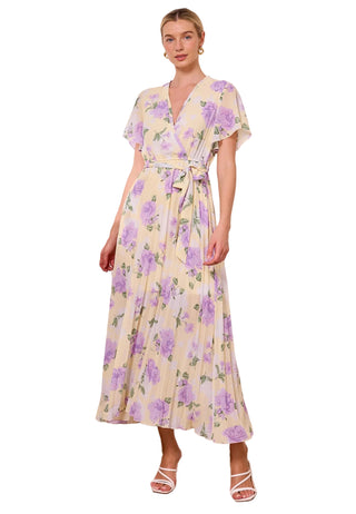 Angel Eye Floral Pleated Dress