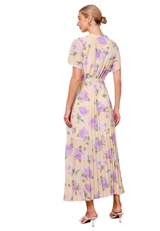 Angel Eye Floral Pleated Dress