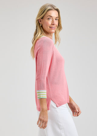 Zacket and Plover Crochet Trim Top Sweater