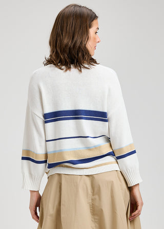 Zacket and Plover Crop Stripe Sweater