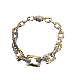 AquaLuxe Two Tone Chain Bracelet