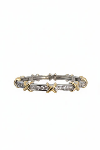AquaLuxe Two Tone Tennis Cuff