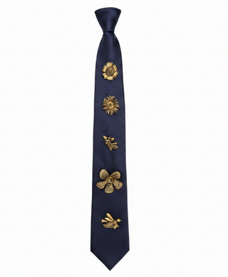 AquaLuxe Tie With Brooches