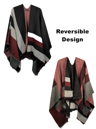 D&W Reversible Open Front Cape