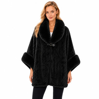 AOTA Luxurious Faux Fur Cape