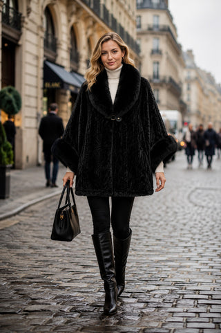 AOTA Luxurious Faux Fur Cape