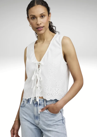 Gentle Fawn Embroidered Eyelet Top