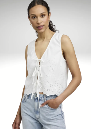 Gentle Fawn Embroidered Eyelet Top