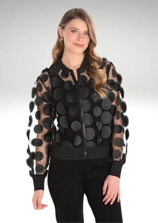 Frank Lyman Sheer Circle Detail Jacket