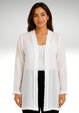 Eternelle Linen Long Cardigan