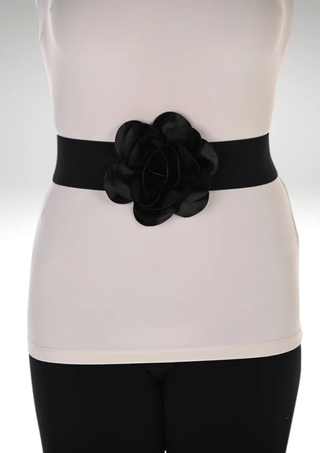 Frank Lyman Satin Rose Belt