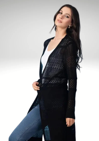Alison Sheri Loose Knit Cardigan