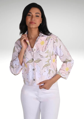 Frank Lyman Blush Pink Print Jacket