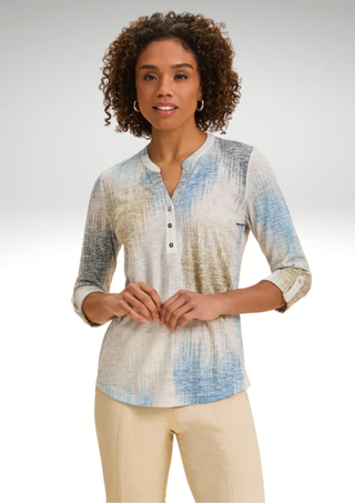 FDJ Slub Jersey Henley Top