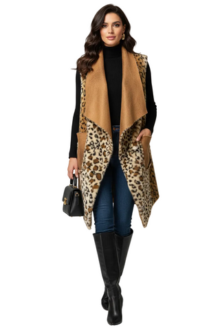 Eternelle Reversible Faux Fur Vest