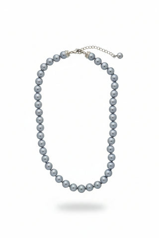 Crystal Waters Grey Medium Pearl Necklace