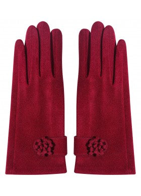 Shine Mark Faux Fur Gloves