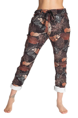 Amorosa Leaf Fauna Suede Pant