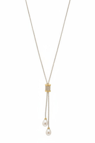 AquaLuxe Two tone Pearl Necklace
