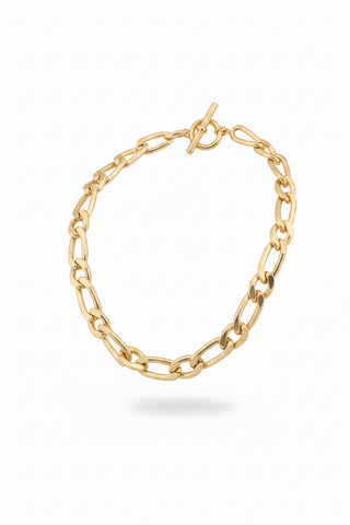 AquaLuxe Mat gold Chain Link Necklace