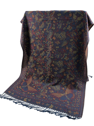 D&W Pashmina Butterfly Print Scarf