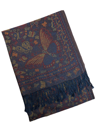 D&W Pashmina Butterfly Print Scarf